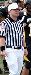 Aaron, 
working a game in 2007.